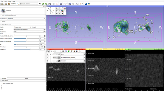 SlicerAstro implements a module for smoothing data.