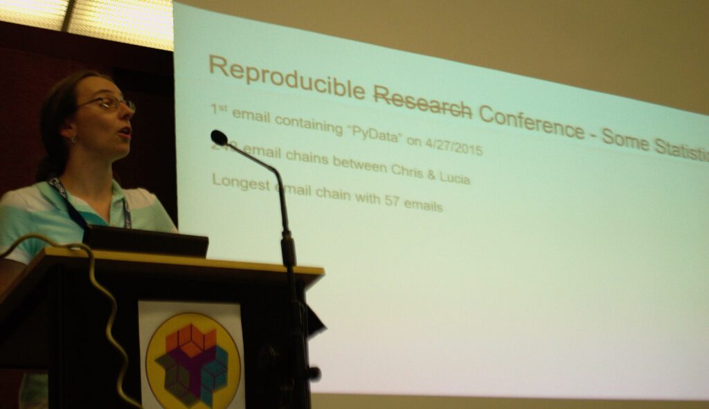 Lucia Gjeltema (MediaMath/Helix) is a passionate, kind Austrian data scientist who co-chaired this year's conference.