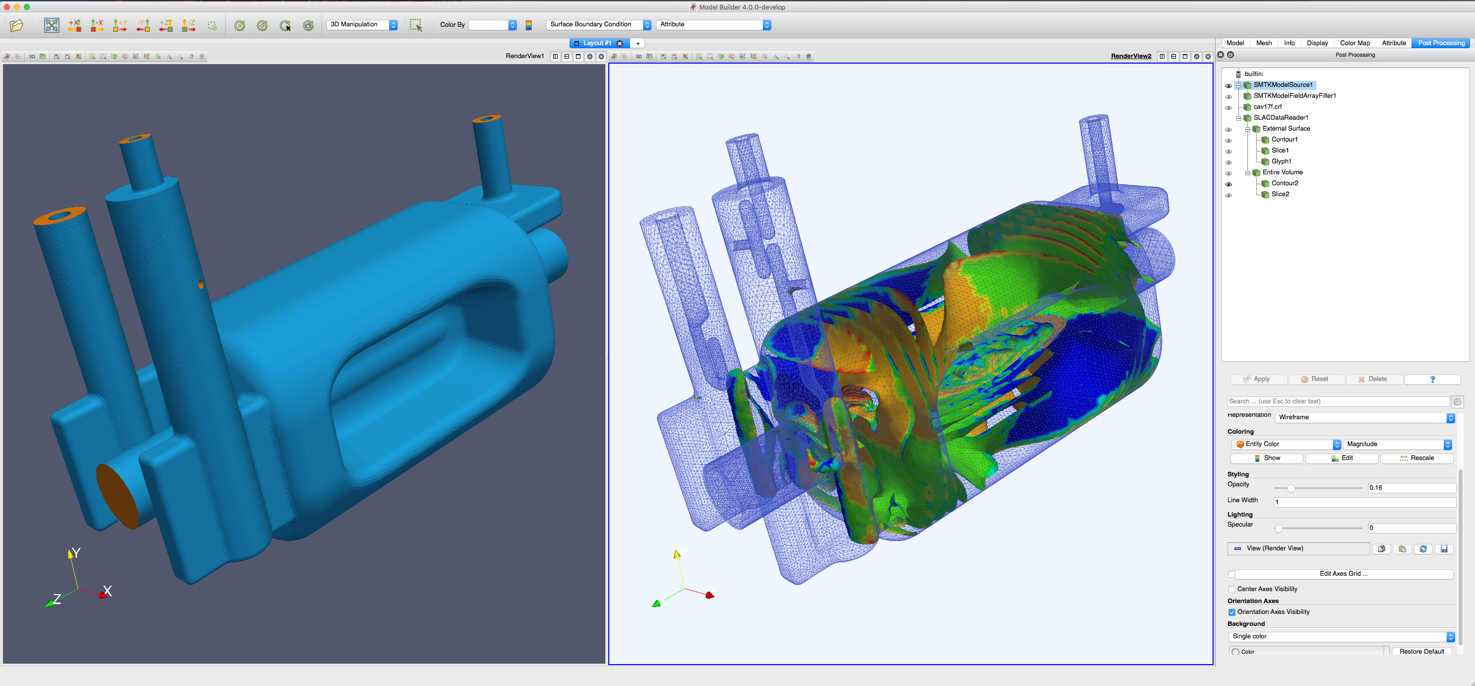 ModelBuilder defines a simulation workflow of a crab cavity for the Large Hadron Collider.