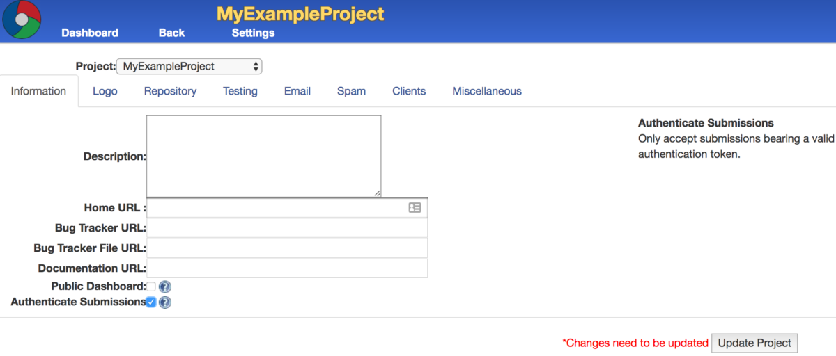 CDash Authenticated Submissions
