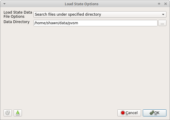 Load State Options with search under directory option