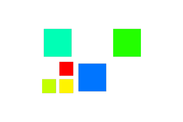 assortment of colored squares