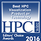 Best HPC Visualization Product or Technology, Editors Choice Awards 2016