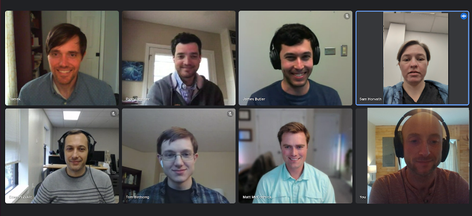 Screenshot of Google Meet meeting with Kitware and SonoVol