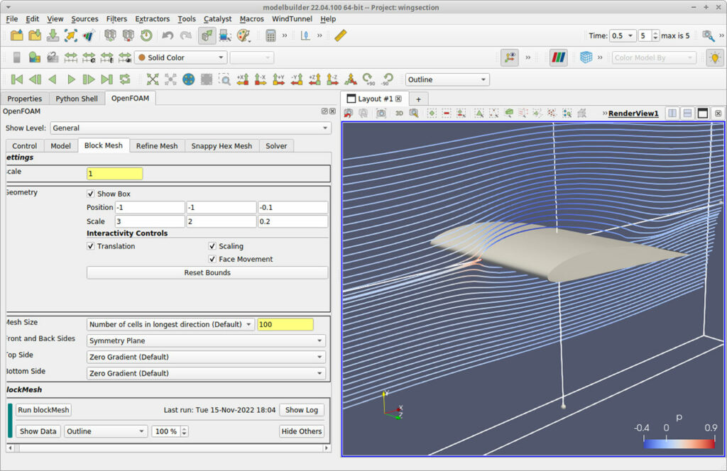 Fig. 1: CMB simulation workflow of an OpenFOAM wind tunnel developed at Kitware.