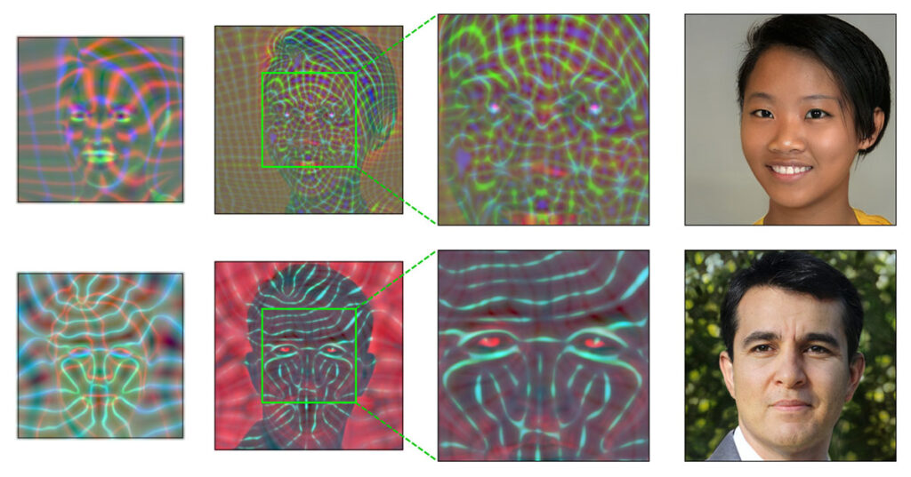 Caption: AI-generated images of persons who don’t exist are detectable by the Kitware algorithm. (Source: Nvidia StyleGAN3)