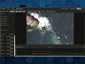Screenshot of VIAME software showing coastal waters