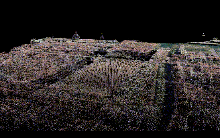 Point cloud of Lyon, France with multiple level of detail rendered in ActiViz.NET ARM64