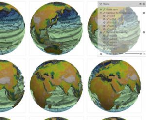 earth from many angles showing topography