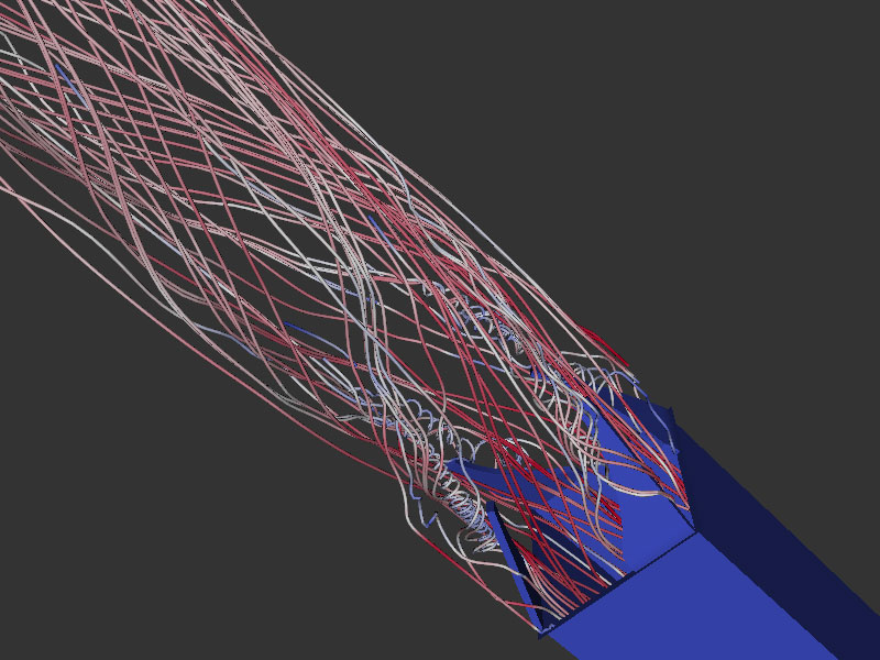 Visualizing flow from a single reactor pin with VTK’s WebGPU backend